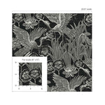 EW11000 crane wallpaper scale from the White Heron collection by Etten Studios