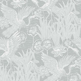 EW11018 crane wallpaper from the White Heron collection by Etten Studios