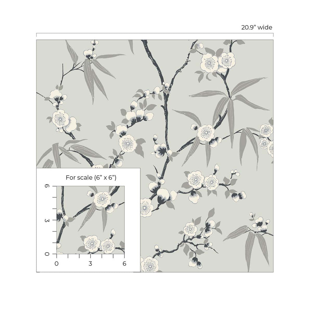 
                  
                    EW11100 floral wallpaper scale from the White Heron collection by Etten Studios
                  
                