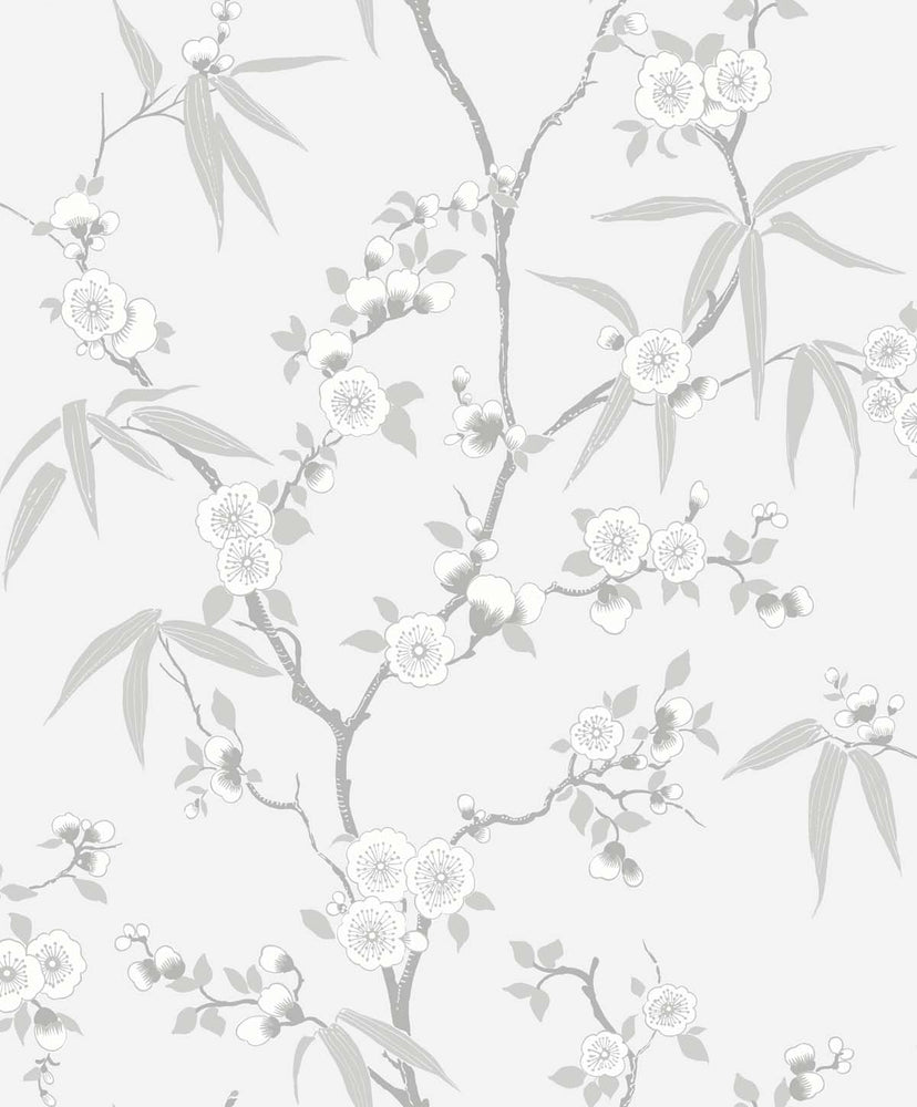 EW11108 floral wallpaper from the White Heron collection by Etten Studios