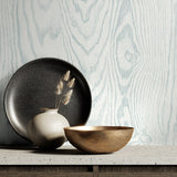 EW11302 woodgrain stringcloth wallpaper decor from the White Heron collection by Etten Studios