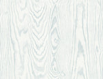 White Heron Woodgrain Stringcloth Unpasted Wallpaper