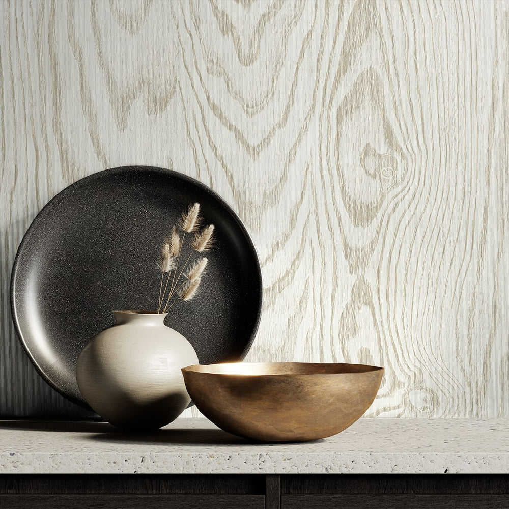 
                  
                    EW11307 woodgrain stringcloth wallpaper decor from the White Heron collection by Etten Studios
                  
                