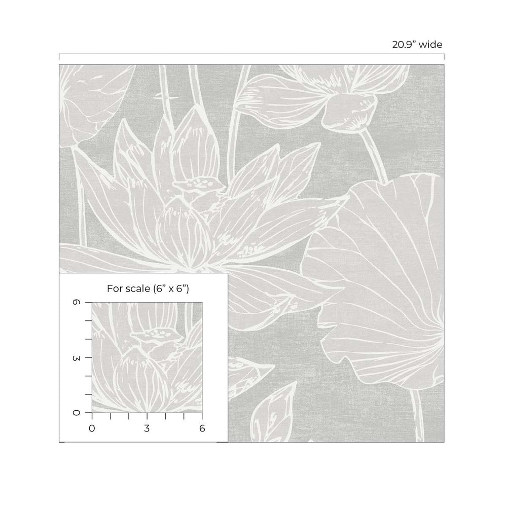 
                  
                    EW12000 floral wallpaper scale from the White Heron collection by Etten Studios
                  
                