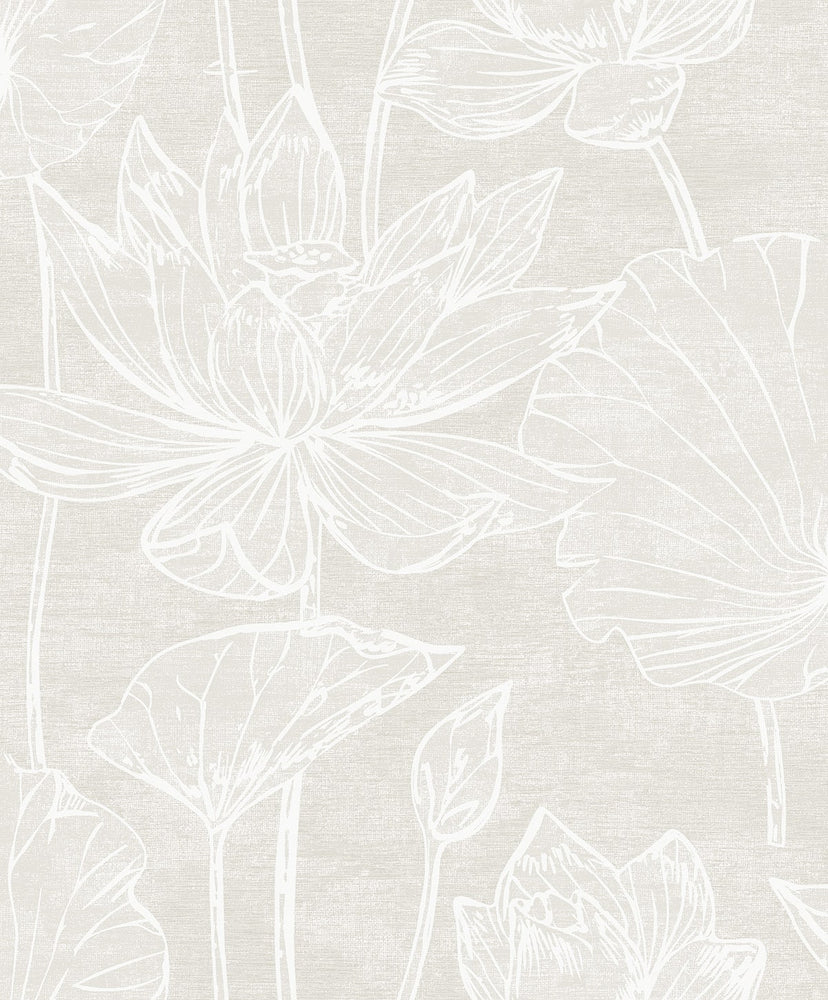 EW12007 floral wallpaper from the White Heron collection by Etten Studios