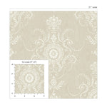 FC60300 damask wallpaper scale from the French Country collection by Seabrook Designs