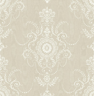 FC60300 damask wallpaper from the French Country collection by Seabrook Designs