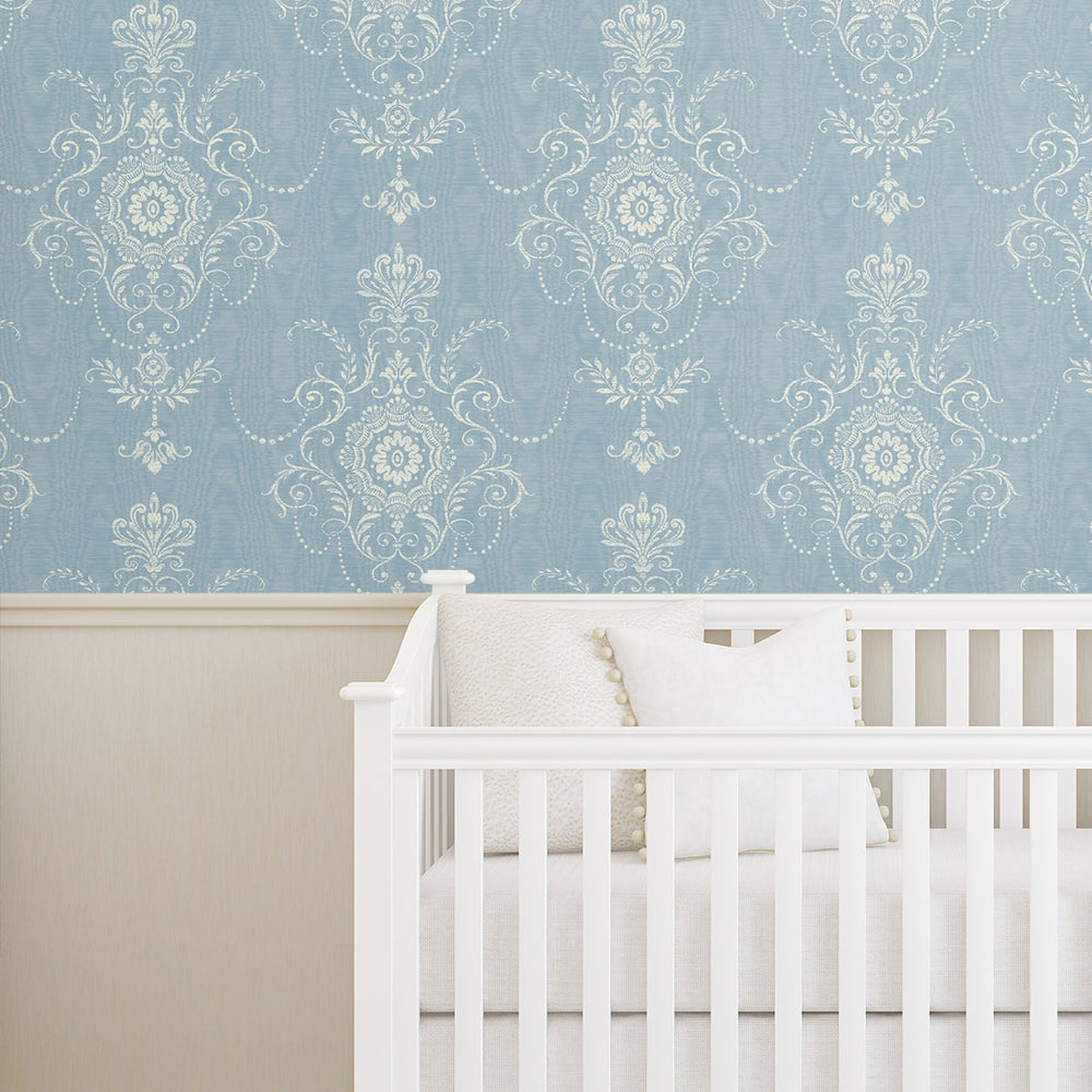 
                  
                    FC60302 damask wallpaper nursery from the French Country collection by Seabrook Designs
                  
                