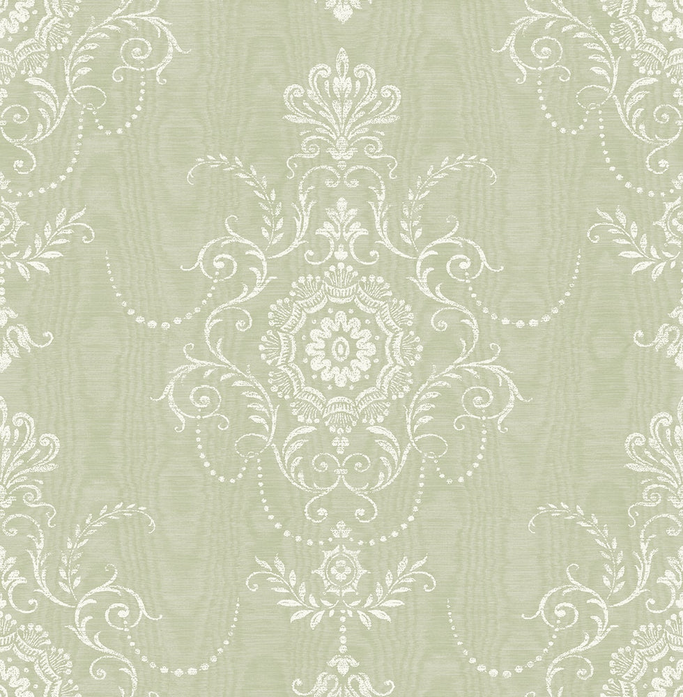 FC60304 damask wallpaper from the French Country collection by Seabrook Designs