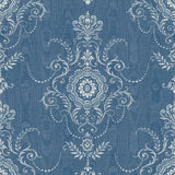 FC60312 damask wallpaper from the French Country collection by Seabrook Designs