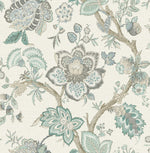 FC60408 jacobean wallpaper from the French Country collection by Seabrook Designs