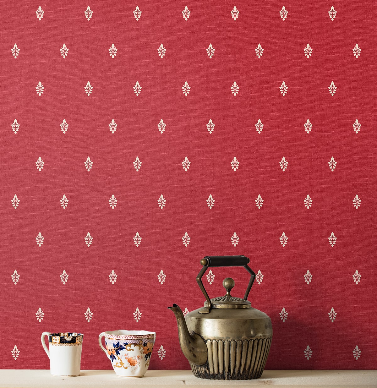 FC60601 Fleur de lis wallpaper decor from the French Country collection by Seabrook Designs