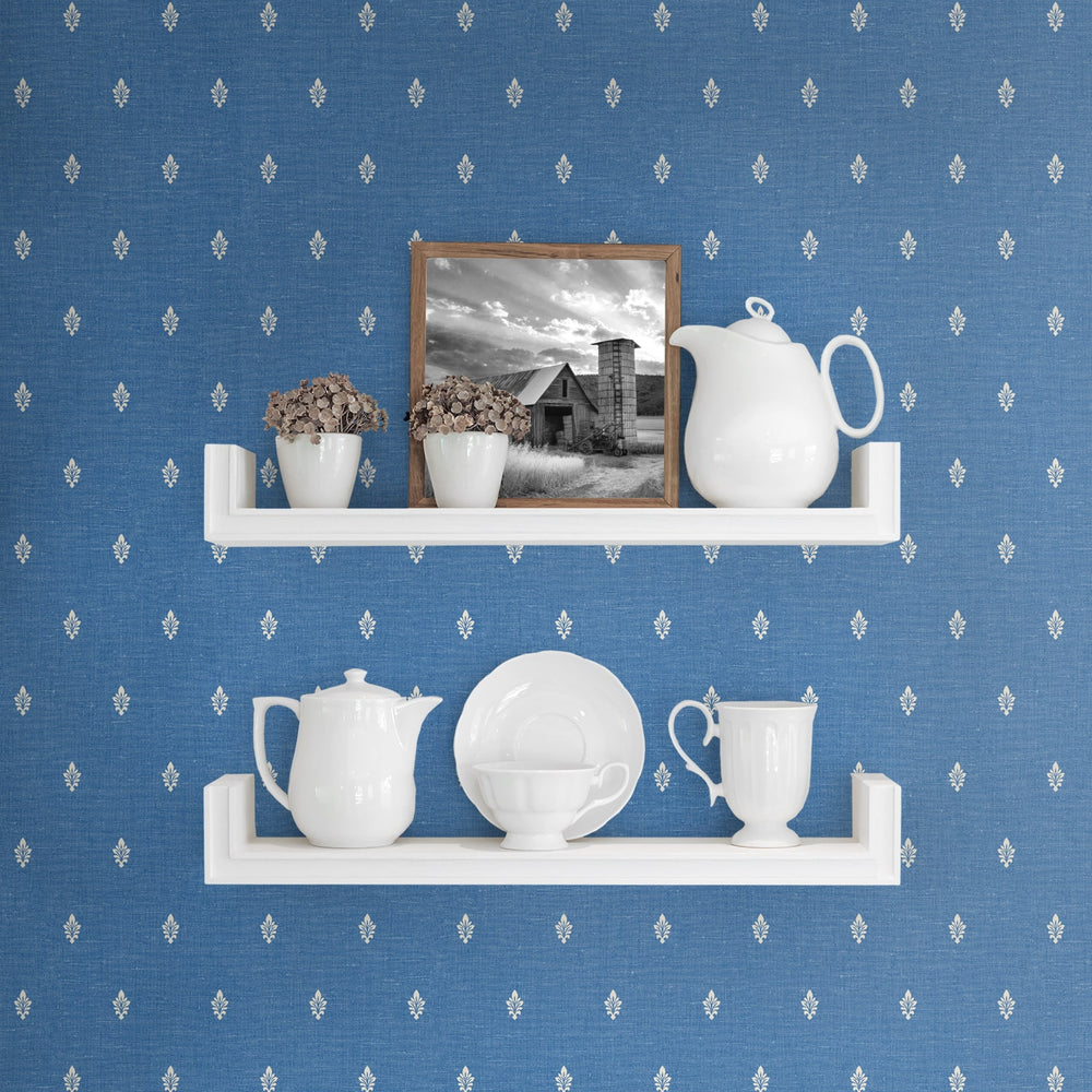 
                  
                    FC60602 Fleur de lis wallpaper decor from the French Country collection by Seabrook Designs
                  
                
