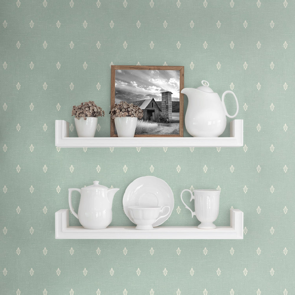 
                  
                    FC60612 Fleur de lis wallpaper decor from the French Country collection by Seabrook Designs
                  
                