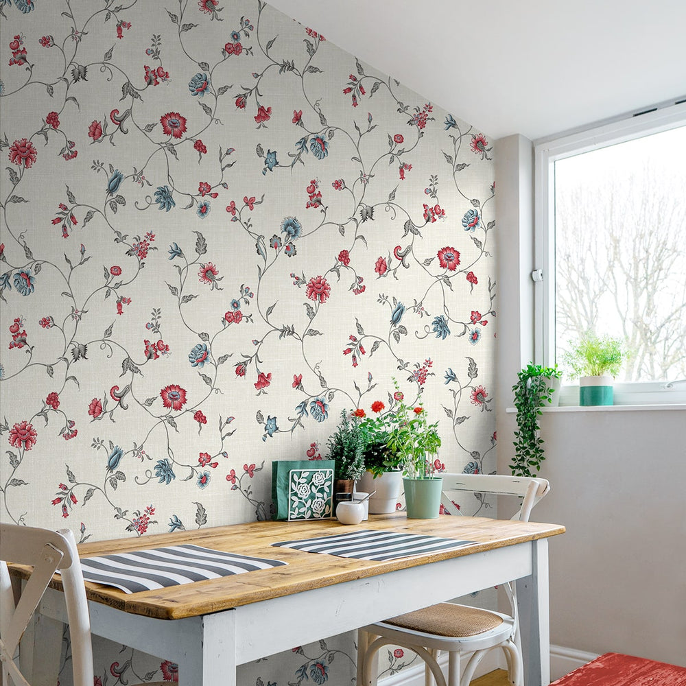 
                  
                    FC61001 floral trail wallpaper kitchen from the French Country collection by Seabrook Designs
                  
                