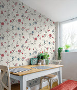FC61001 floral trail wallpaper kitchen from the French Country collection by Seabrook Designs