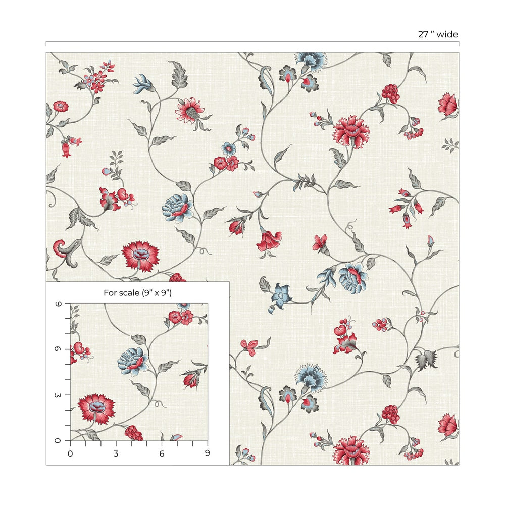 
                  
                    FC61001 floral trail wallpaper scale from the French Country collection by Seabrook Designs
                  
                
