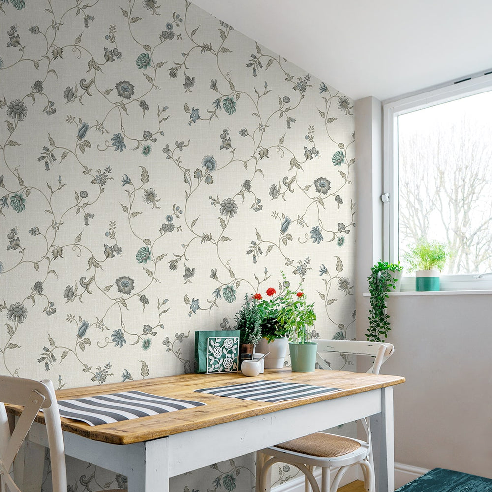 
                  
                    FC61008 floral trail wallpaper kitchen from the French Country collection by Seabrook Designs
                  
                