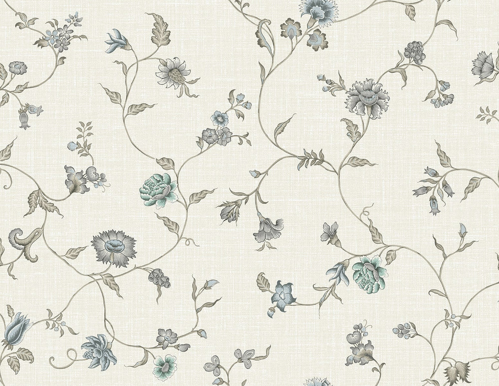 FC61008 floral trail wallpaper from the French Country collection by Seabrook Designs