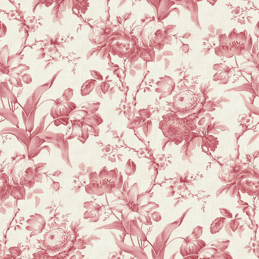 Perouges France Wallpaper Flowers French Country En Rose Floral Unpasted Wallpaper – Say Decor LLC