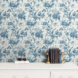 FC61202 rose floral wallpaper decor from the French Country collection by Seabrook Designs