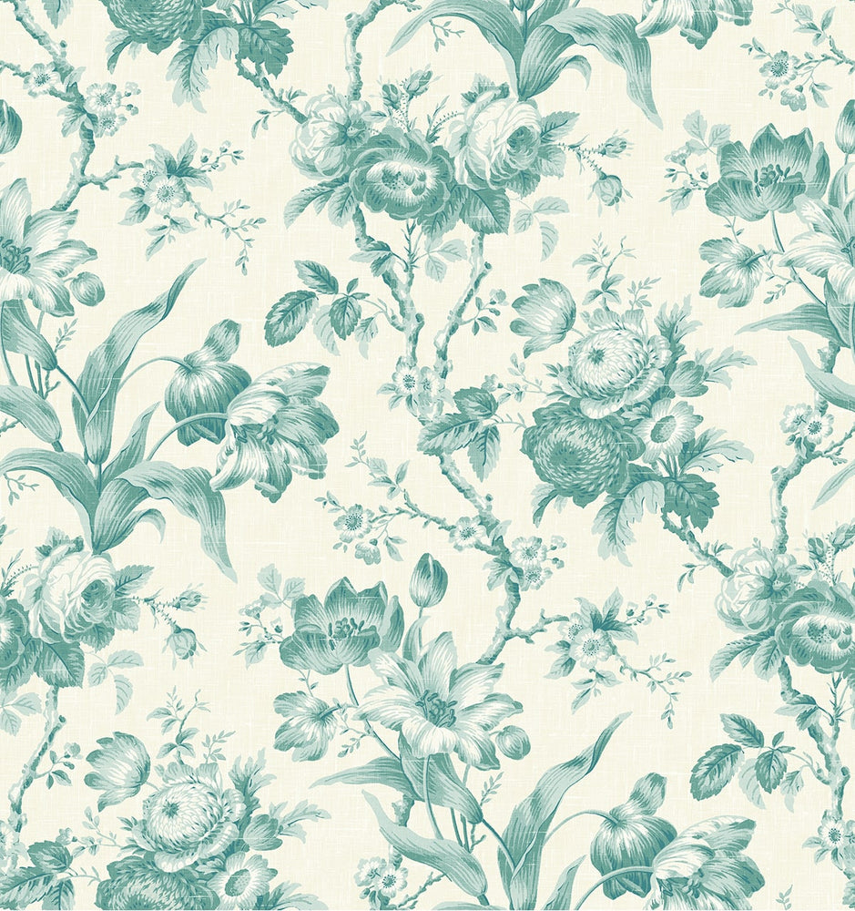 FC61214 rose floral wallpaper from the French Country collection by Seabrook Designs