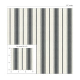 FC61500 striped wallpaper scale from the French Country collection by Seabrook Designs