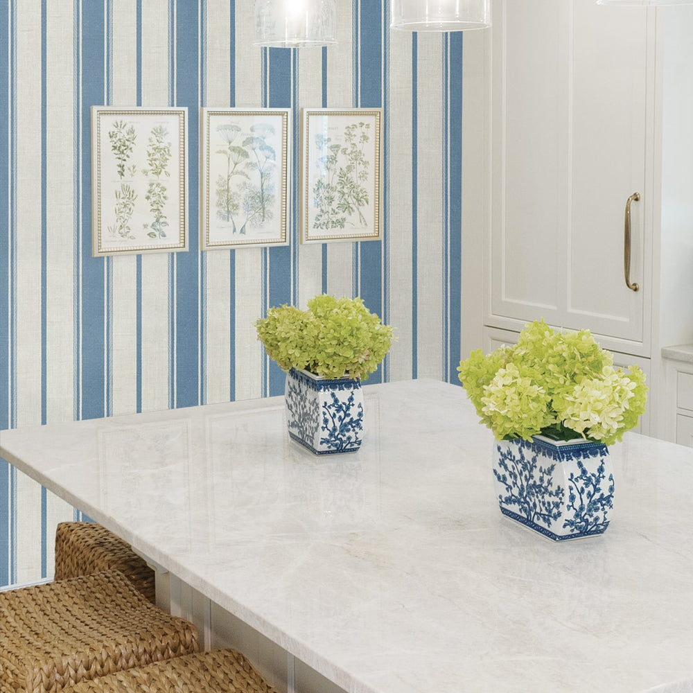 
                  
                    FC61502 striped wallpaper kitchen from the French Country collection by Seabrook Designs
                  
                