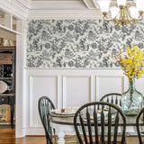 FC61800 chinoiserie wallpaper dining room from the French Country collection by Seabrook Designs