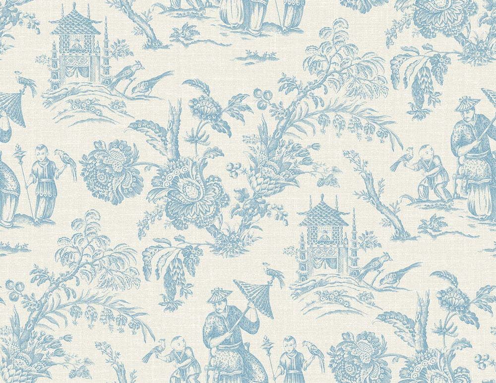 FC61802 chinoiserie wallpaper from the French Country collection by Seabrook Designs