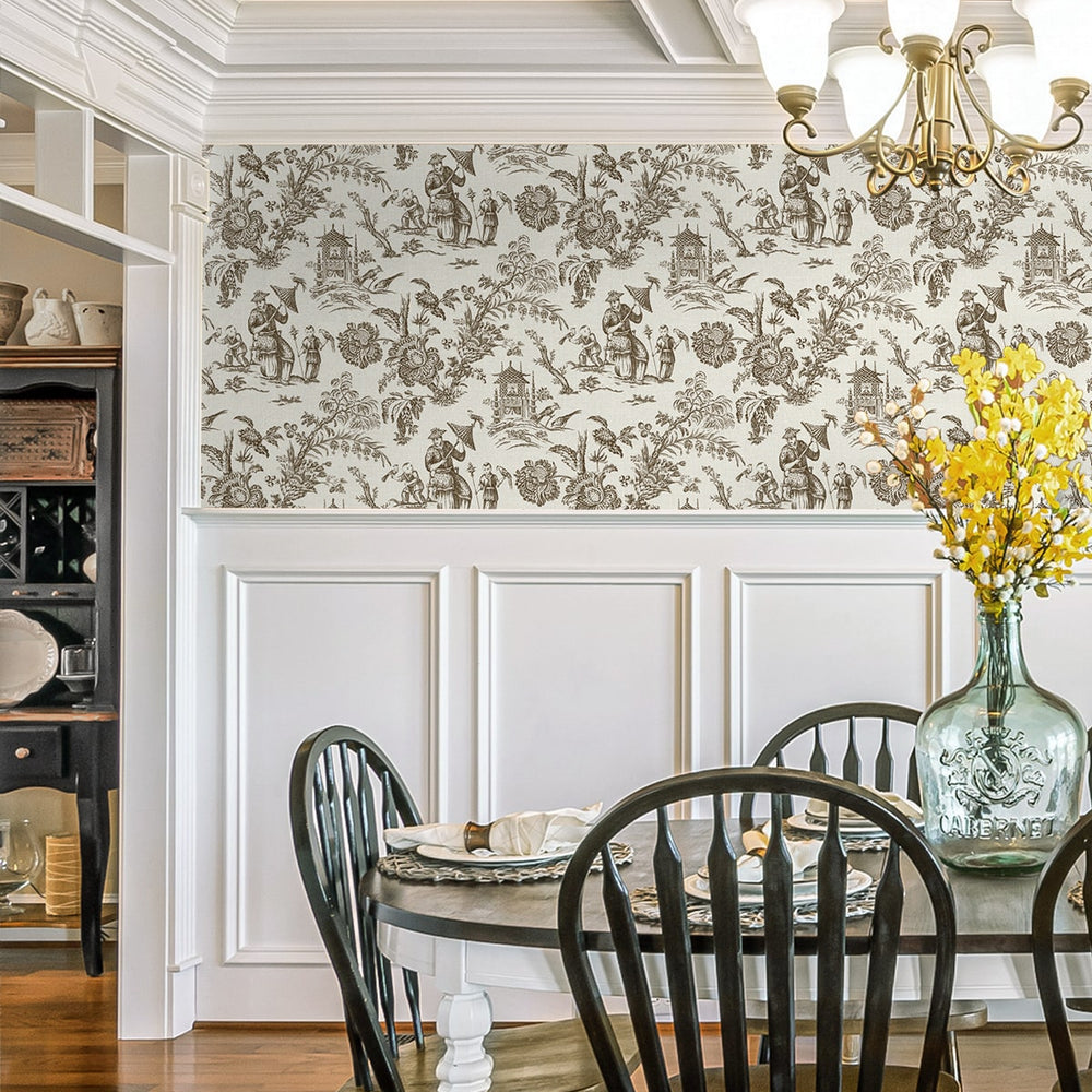 
                  
                    FC61806 chinoiserie wallpaper dining room from the French Country collection by Seabrook Designs
                  
                
