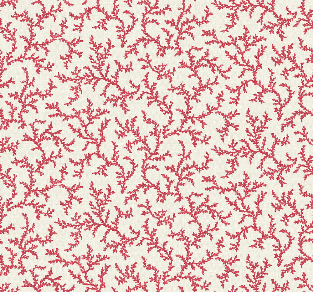 FC62101 coral coastal wallpaper from the French Country collection by Seabrook Designs