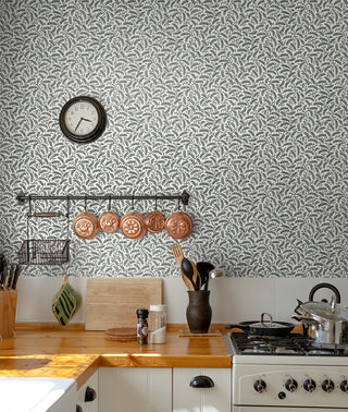 FC62200 botanical wallpaper kitchen from the French Country collection by Seabrook Designs