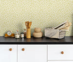 FC62203 botanical wallpaper kitchen from the French Country collection by Seabrook Designs