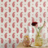 FC62401 paisley wallpaper decor from the French Country collection by Seabrook Designs