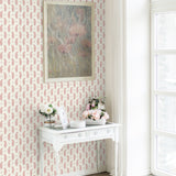 FC62411 paisley wallpaper entryway from the French Country collection by Seabrook Designs