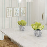 FC62508 striped wallpaper kitchen from the French Country collection by Seabrook Designs