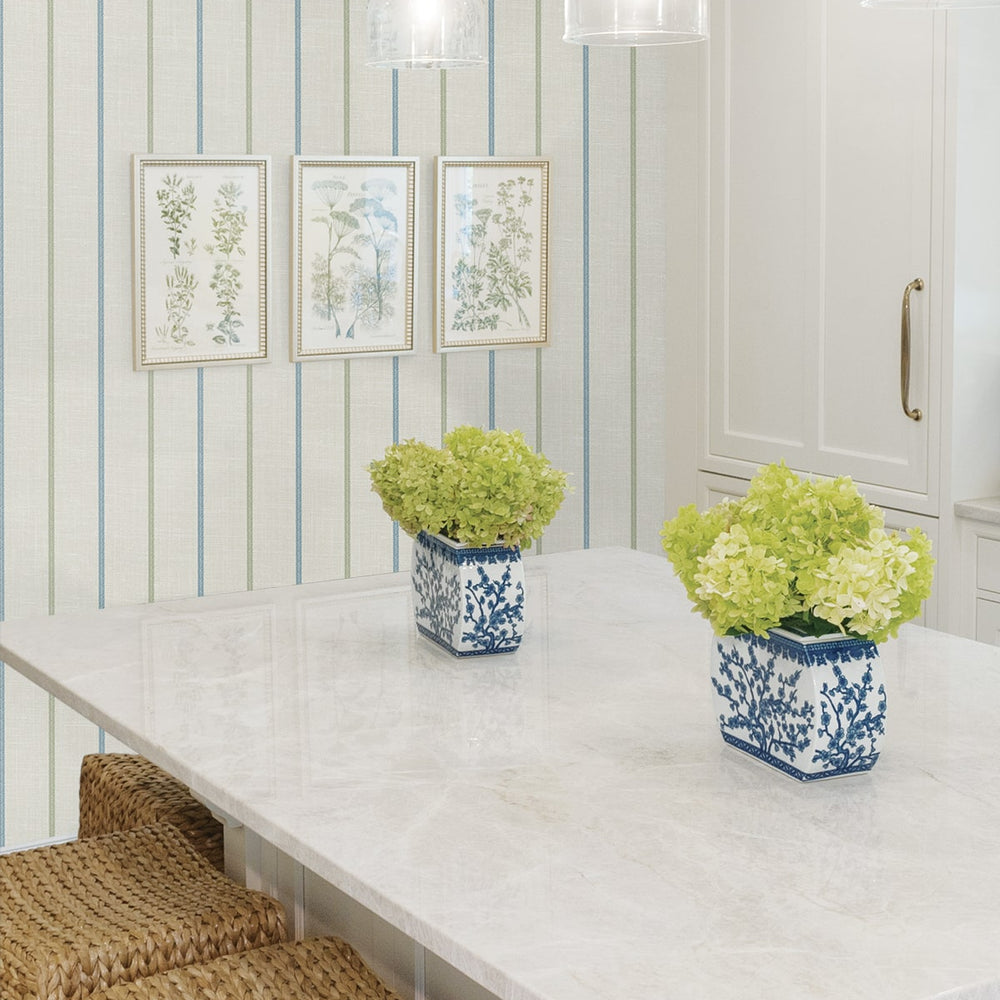 
                  
                    FC62512 striped wallpaper kitchen from the French Country collection by Seabrook Designs
                  
                