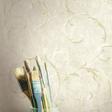 French Impressionist Scroll Wallpaper
