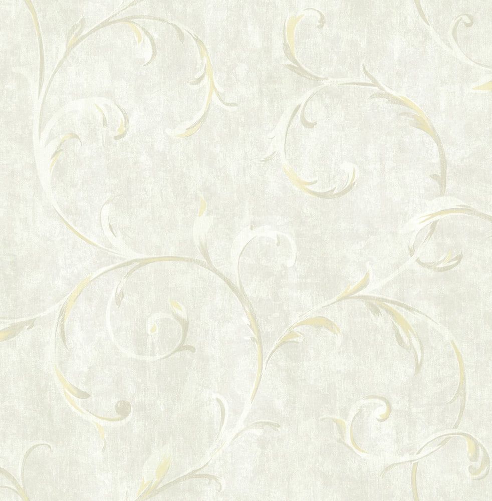 French Impressionist Scroll Wallpaper