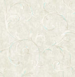 French Impressionist Scroll Wallpaper