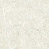 French Impressionist Scroll Wallpaper