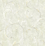 French Impressionist Scroll Wallpaper