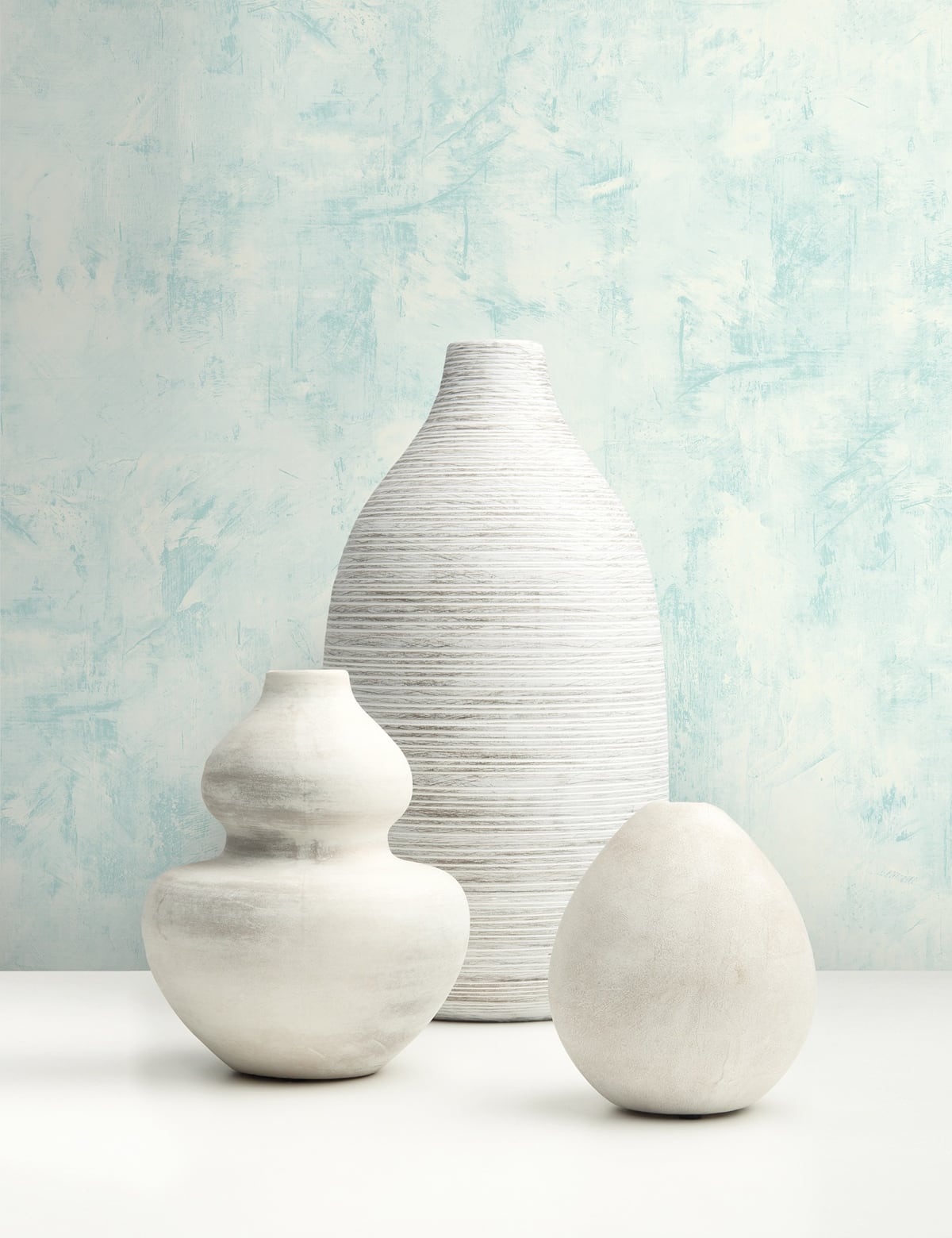 Aqua textured vinyl wallpaper decor FI72112 from the French Impressionist collection by Seabrook Designs