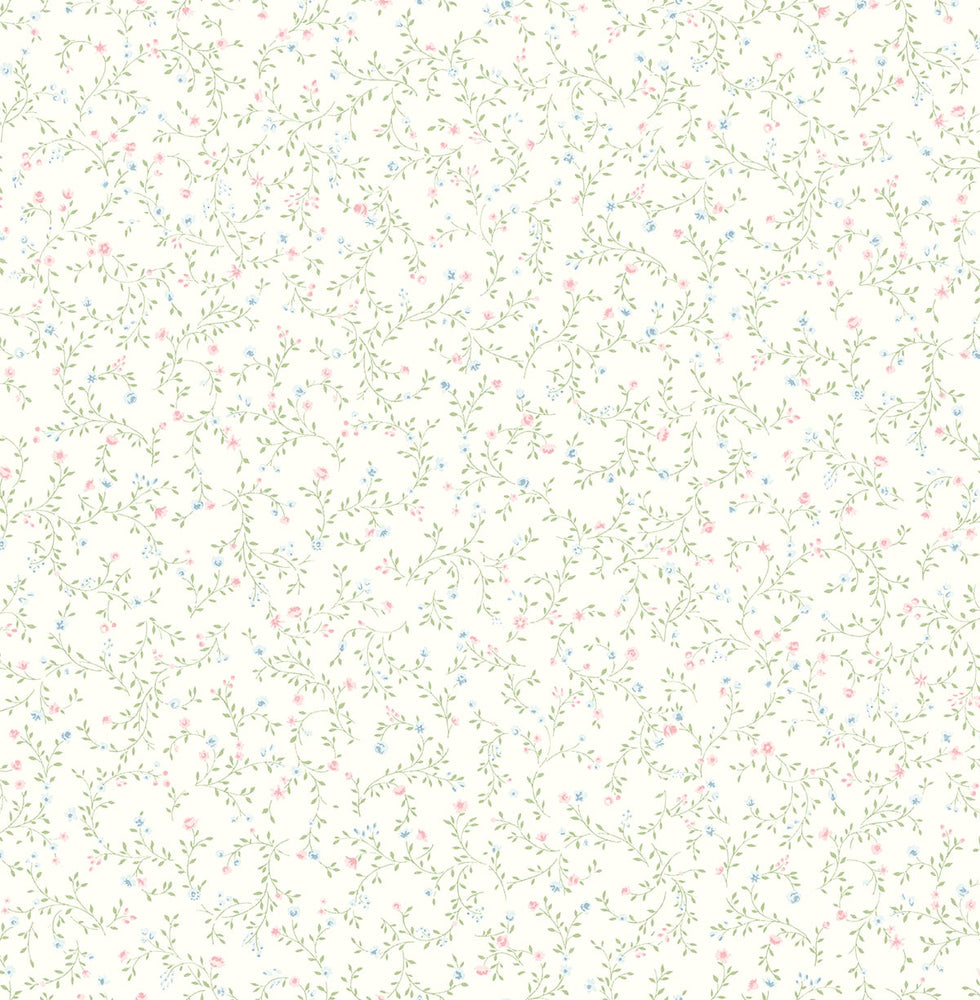 SD20506SG teeny blossom floral wallpaper from Say Decor