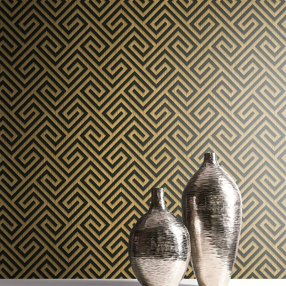 
                  
                    Greek key GT21000 wallpaper decor from the Geo collection by Seabrook Designs
                  
                