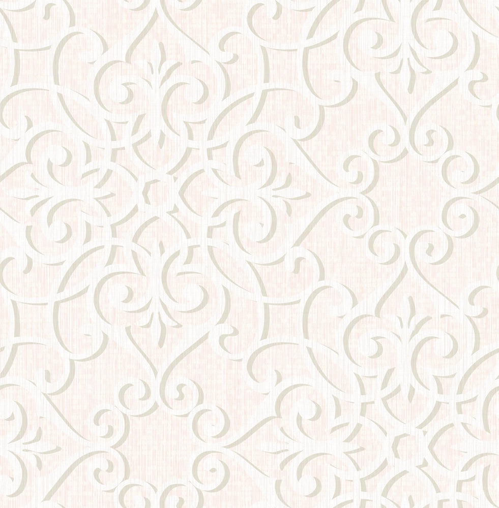 Scroll wallpaper GT21601 from the Geo collection by Seabrook Designs