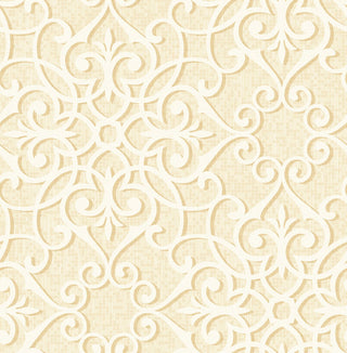 Scroll wallpaper GT21605 from the Geo collection by Seabrook Designs