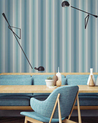 Striped wallpaper decor GT21702 from the Geo collection by Seabrook Designs