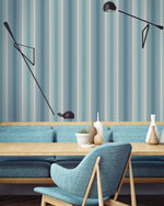 Striped wallpaper decor GT21702 from the Geo collection by Seabrook Designs